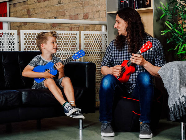 Student Learning the Ukulele