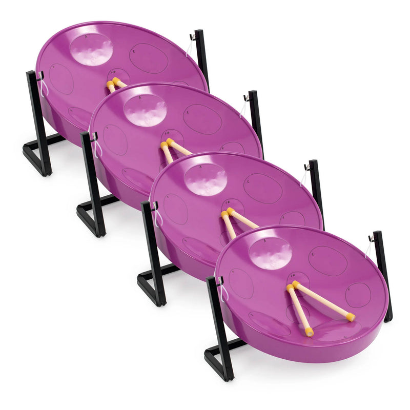 Jumbie Jam Purple Table Top Steel Pan Pack of 4