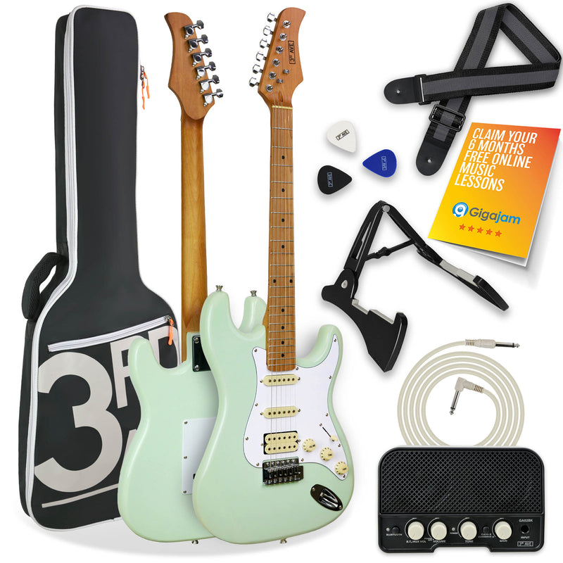 3rd Avenue Stateside Series Electric Guitar Pack - Liberty Green