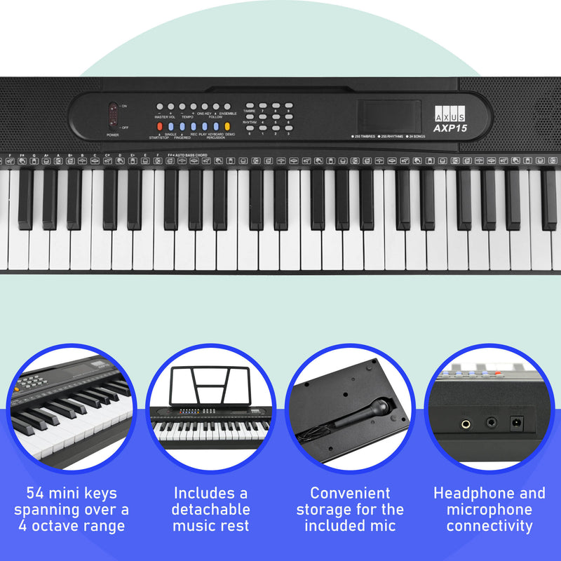 Axus AXP15 54 Key Portable Keyboard