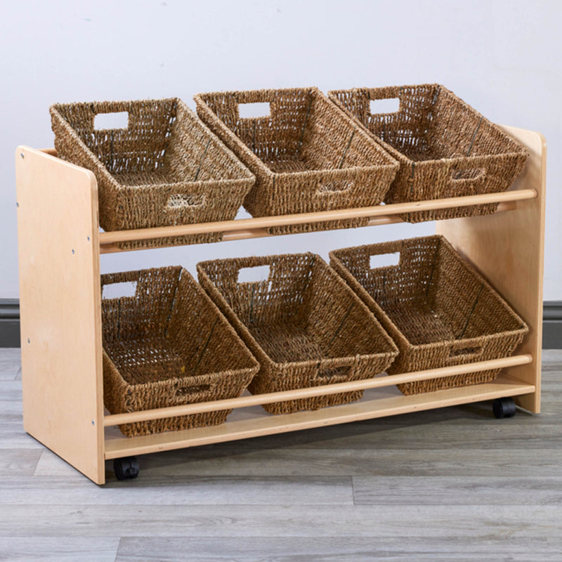 Rookie Range Mobile Open Shelves with Baskets