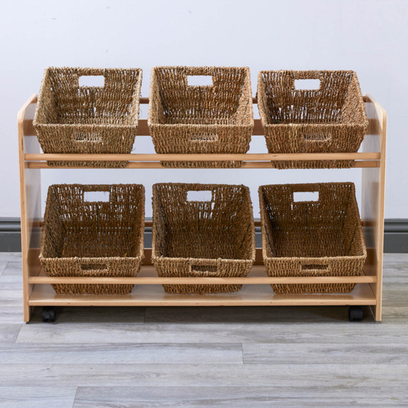 Rookie Range Mobile Open Shelves with Baskets