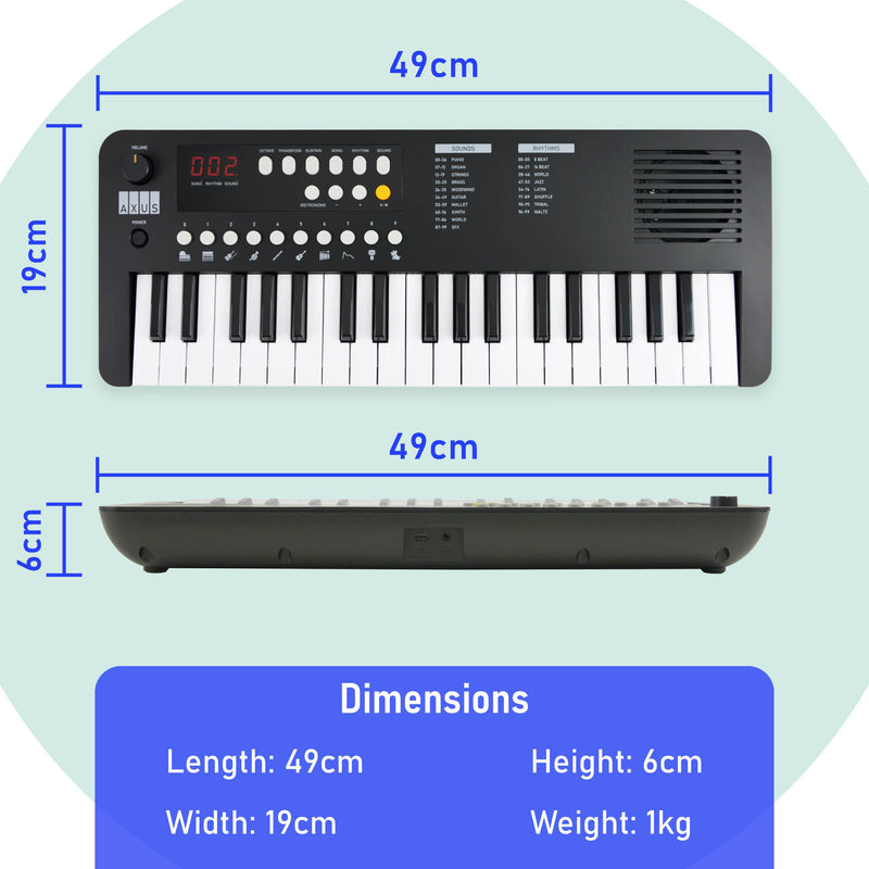 Axus Mini Keyboard 37 Key Keyboard