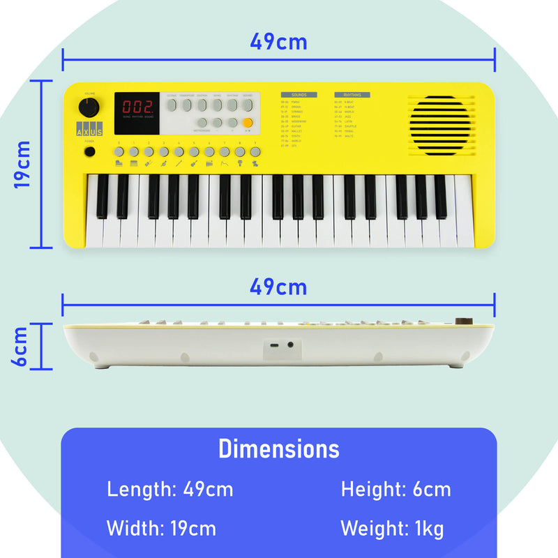 Axus Mini Keyboard 37 Key Keyboard