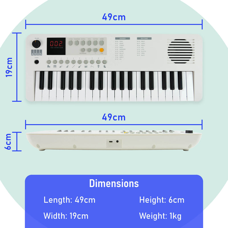 Axus Mini Keyboard 37 Key Keyboard