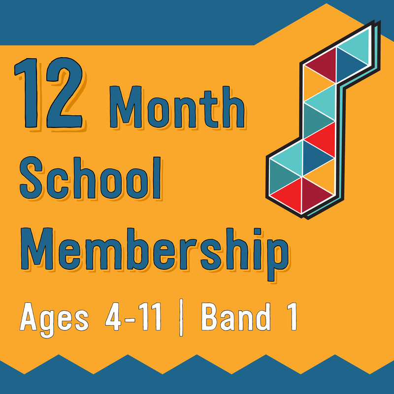 12 Month Sing Up School Membership (ages 4-11 | Band 1 | Capital Grant funding)