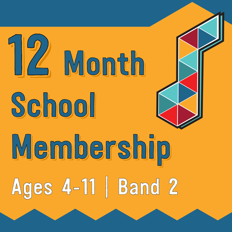 12 Month Sing Up School Membership (ages 4-11 | Band 2 | Capital Grant funding)