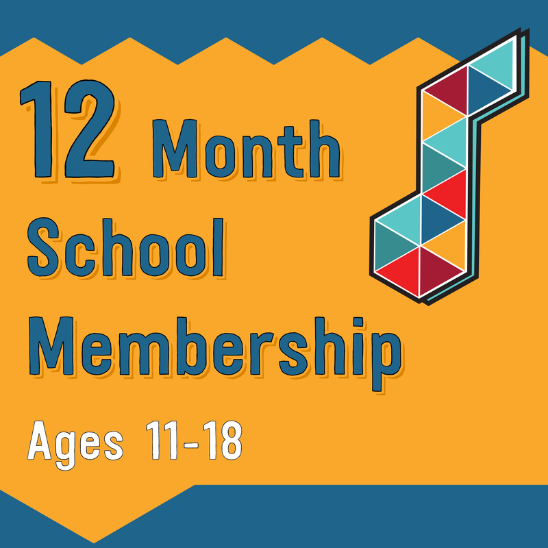 12 Month Sing Up School Membership (ages 11-18 | Capital Grant funding)